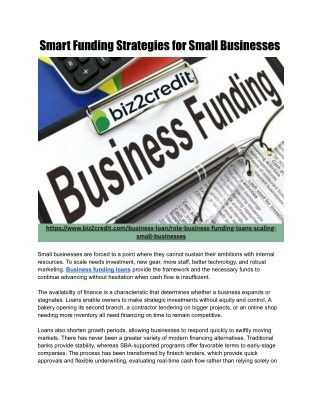 Smart Funding Strategies for Small Businesses