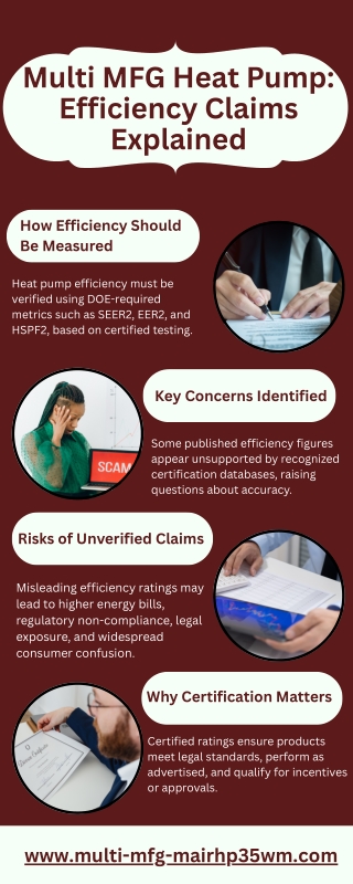 Multi MFG Heat Pump Efficiency Claims Explained