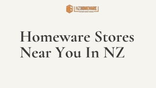 Homeware Stores In  NZ