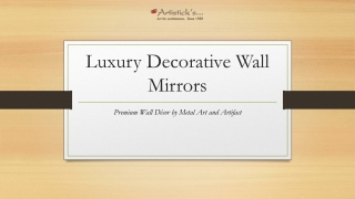 Luxury Decorative Wall Mirrors