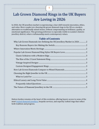 Lab Grown Diamond Rings in the UK Buyers