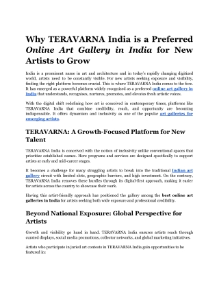 Explore the preferred online art gallery in India