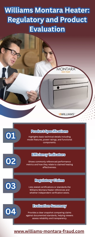 Williams Montara Heater Regulatory and Product Evaluation