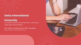 key advantages of studying at Swiss International University (SIU)