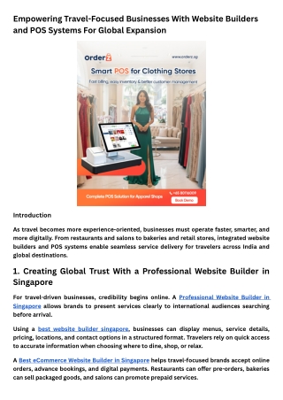 Restaurant and Café Operations Optimized for High Tourist Traffic