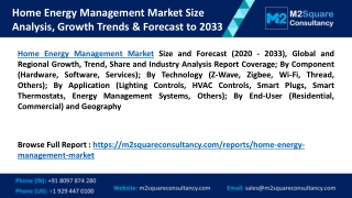 Home Energy Management Market Size Analysis, Growth Trends & Forecast to 2033