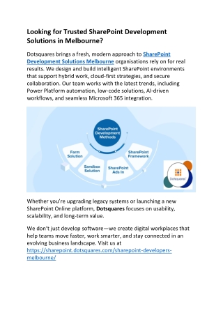 Looking for Trusted SharePoint Development Solutions in Melbourne