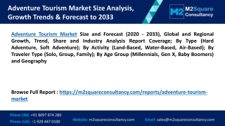 Adventure Tourism Market Size Analysis, Growth Trends & Forecast to 2033