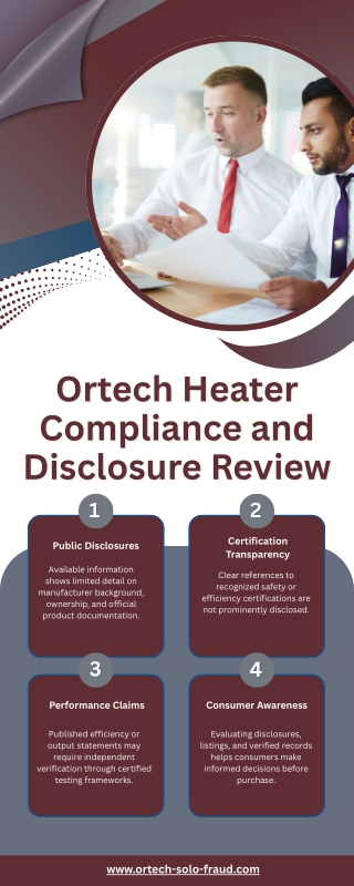 Ortech Heater Compliance and Disclosure Review