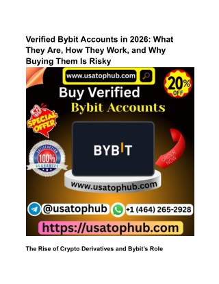 Best Top 23 Site to Buy Bybit Accounts in the USA