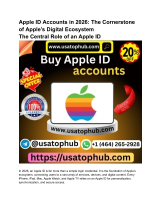 Best Top 23 Site to Buy Apple ID Accounts in the USA