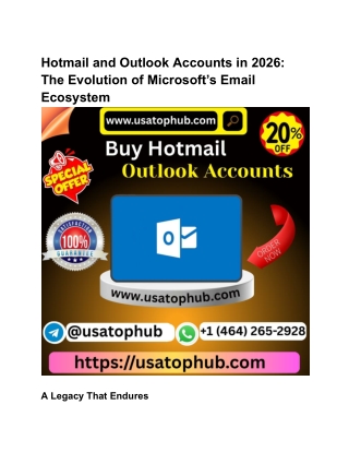 7 Best Sites to Buy Hotmail Accounts (PVA, Bulk &amp