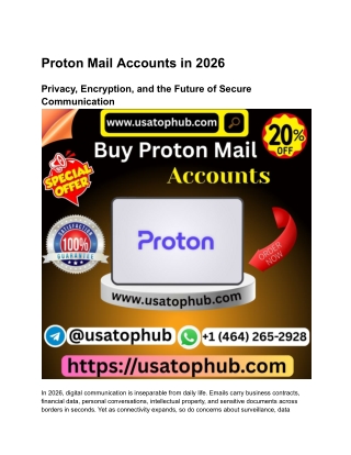 3 Best Sites To Buy Proton Mail Accounts (USA _