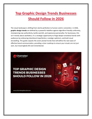 Top Graphic Design Trends Businesses Should Follow in 2026