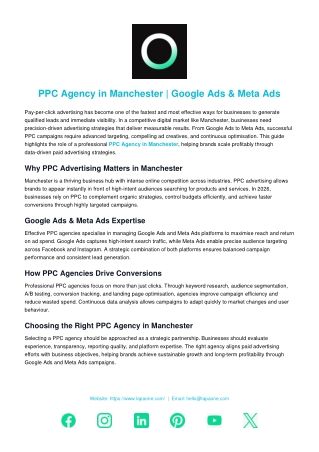 PPC Agency in Manchester | Google Ads & Meta Ads