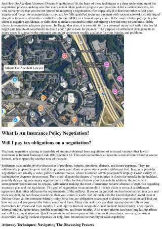 Just How Do Injury Lawyers Negotiate Settlements?