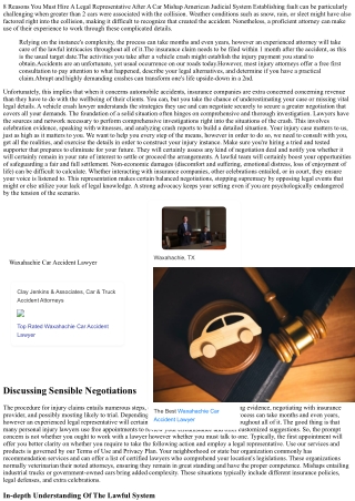 9 Reasons You Require An Attorney After An Automobile Crash