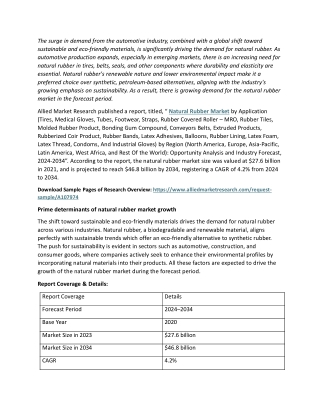 Natural Rubber Market Share Analysis: Upstream Trends  and Opportunities