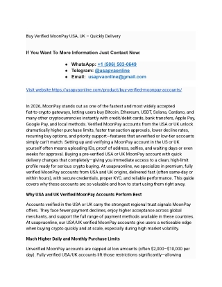 Buy Verified MoonPay USA, UK – Quickly Delivery