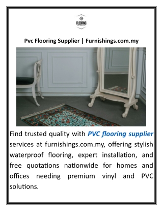 Pvc Flooring SupplierFurnishings.com.my