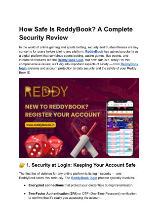 How Safe Is ReddyBook_ A Complete Security Review