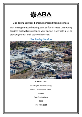 Line Boring Services  araenginereconditioning.com.au