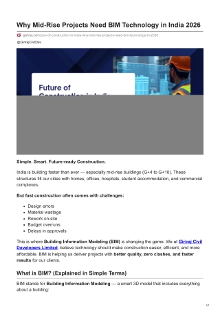 giriraj.co-Why Mid-Rise Projects Need BIM Technology in India 2026