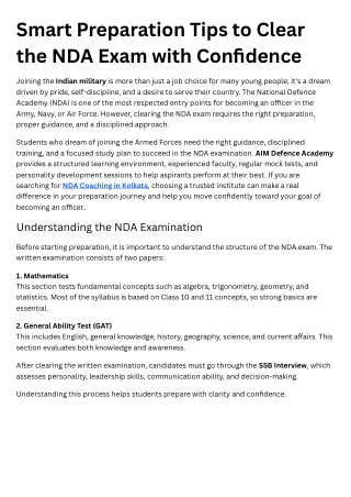 The Right Way to Prepare for NDA: Expert Tips for Aspirants