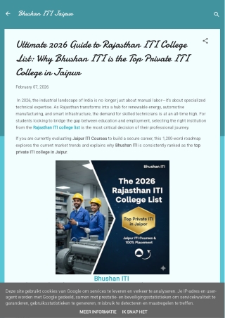 rajasthan iti college list -Bhushan ITI