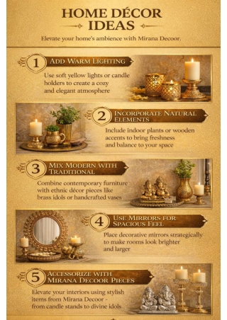 Home Decor Items for Living Room & Bedroom | Mirana Decoor