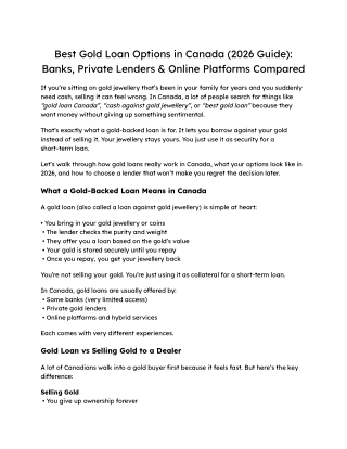 Best Gold Loan Options in Canada (2026 Guide)_ Banks, Private Lenders & Online Platforms Compared