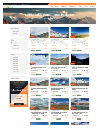 Leh Ladakh Manali Tour Packages | Felix Feria Travels