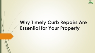 Why Timely Curb Repairs Are Essential for Your Property