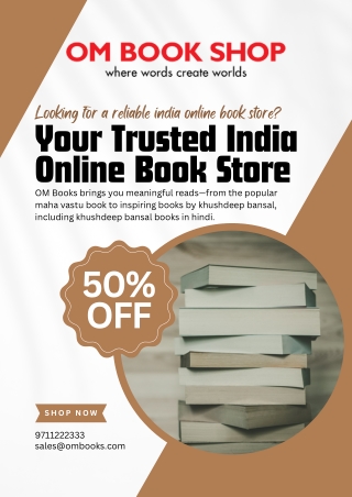 A Trusted India Online Book Store for Quality Reading
