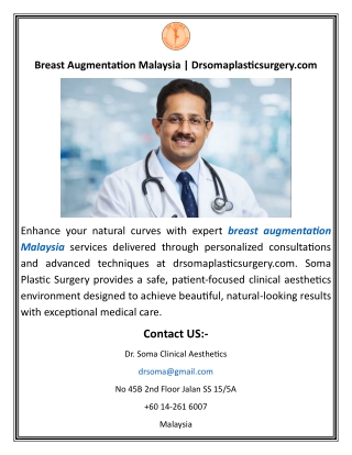 Breast Augmentation Malaysia Drsomaplasticsurgery