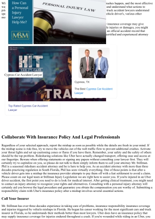 Uber Passenger Crashes: 5 Steps To Take If Your Rideshare Motorist Accidents