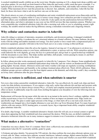 Asheville NC Mobile Windshield Replacement: Contactless Options