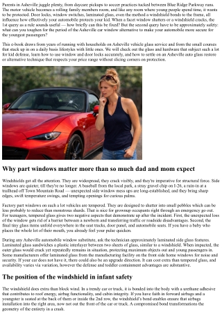 Asheville Car Window Replacement: Child Safety and Window Locks