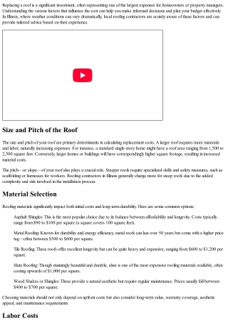 Factors That Affect the Cost of Your New Roof Replacement By Experts From Top Co