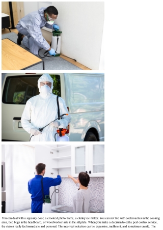 Choosing the Right Exterminator Service: Just How to Compare Pest Control Compan