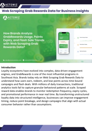 Web Scraping Grab Rewards Data for Business Insights