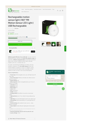 Rechargeable Motion Sensor Lights for Homes