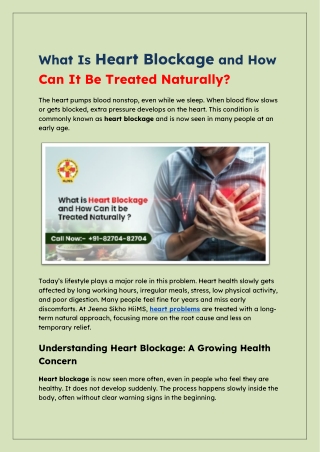 What Is Heart Blockage and How Can It Be Treated Naturally_