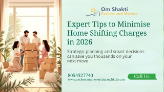 Expert Tips to Minimise Home Shifting Charges in 2026