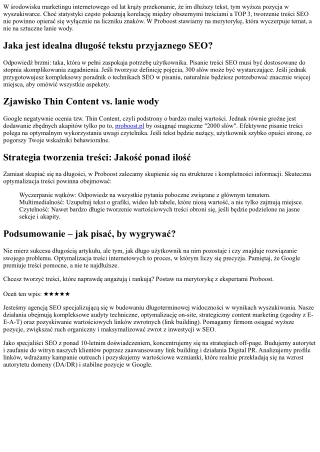 Długość tekstu a SEO: Czy 2000 słów to zawsze przepis na sukces w Google?