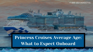 Is Princess Cruises for older travelers?