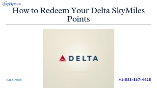 How to Redeem Your Delta SkyMiles Points