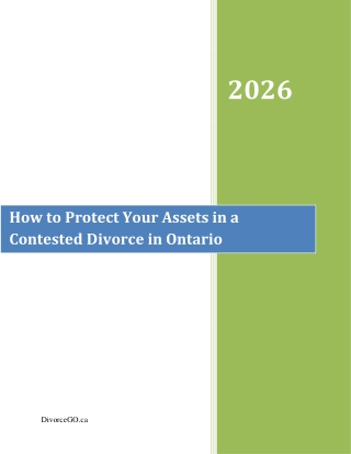 How to Protect Your Assets in a Contested Divorce in Ontario
