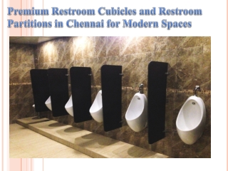 Premium Restroom Cubicles and Restroom Partitions in Chennai for Modern Spaces