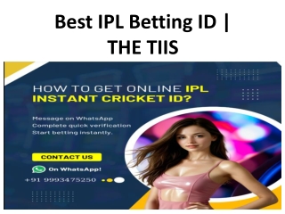Best IPL Betting ID | THE TIIS